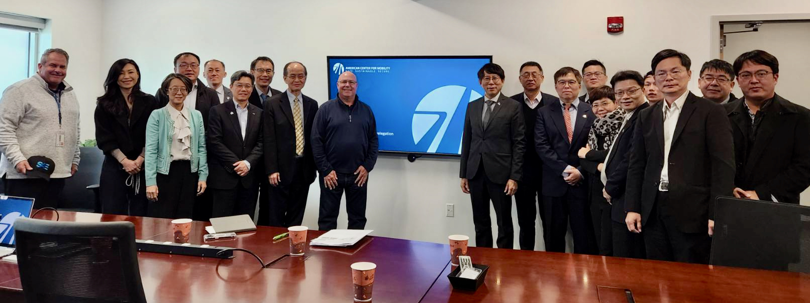 ACM was honored to host Jerry Wang Chairman of SAE Taipei Section and the delegation of Taiwan Automotive Research and Testing Center during the SAE World Congress Experience in Detroit April  18 – 20, 2023.