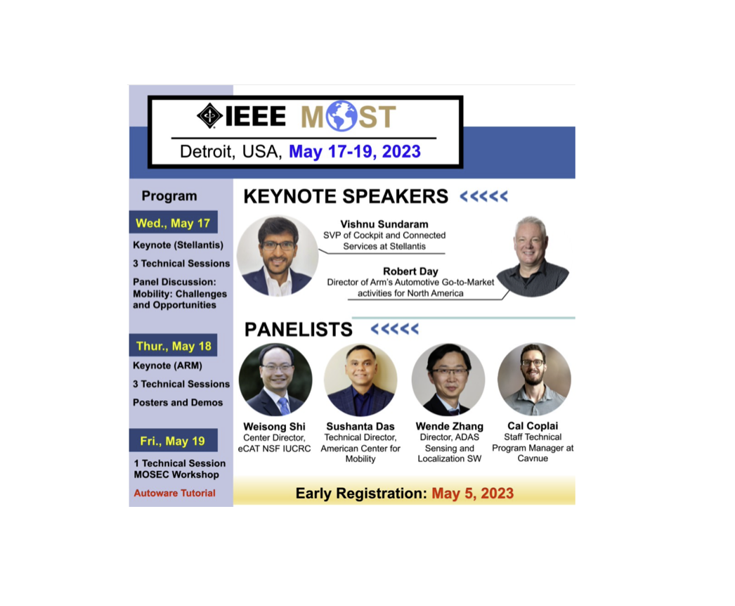 Join the first IEEE International Conference on Mobility: Operations, Services and Technologies (MOST). May 17-19, 2023, in Detroit. ACM's Technical Director, Sushanta Das will be a Panelist Speaker.