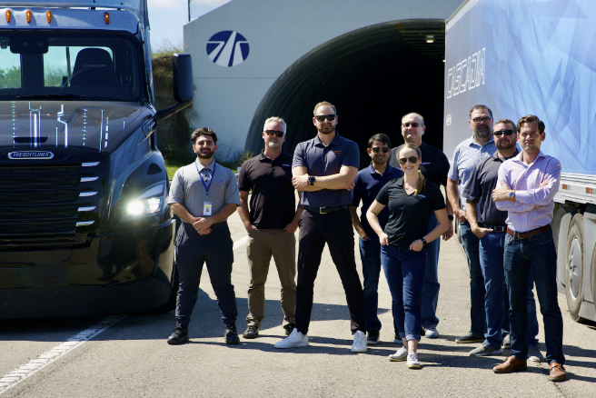 Team at ACM's tunnel