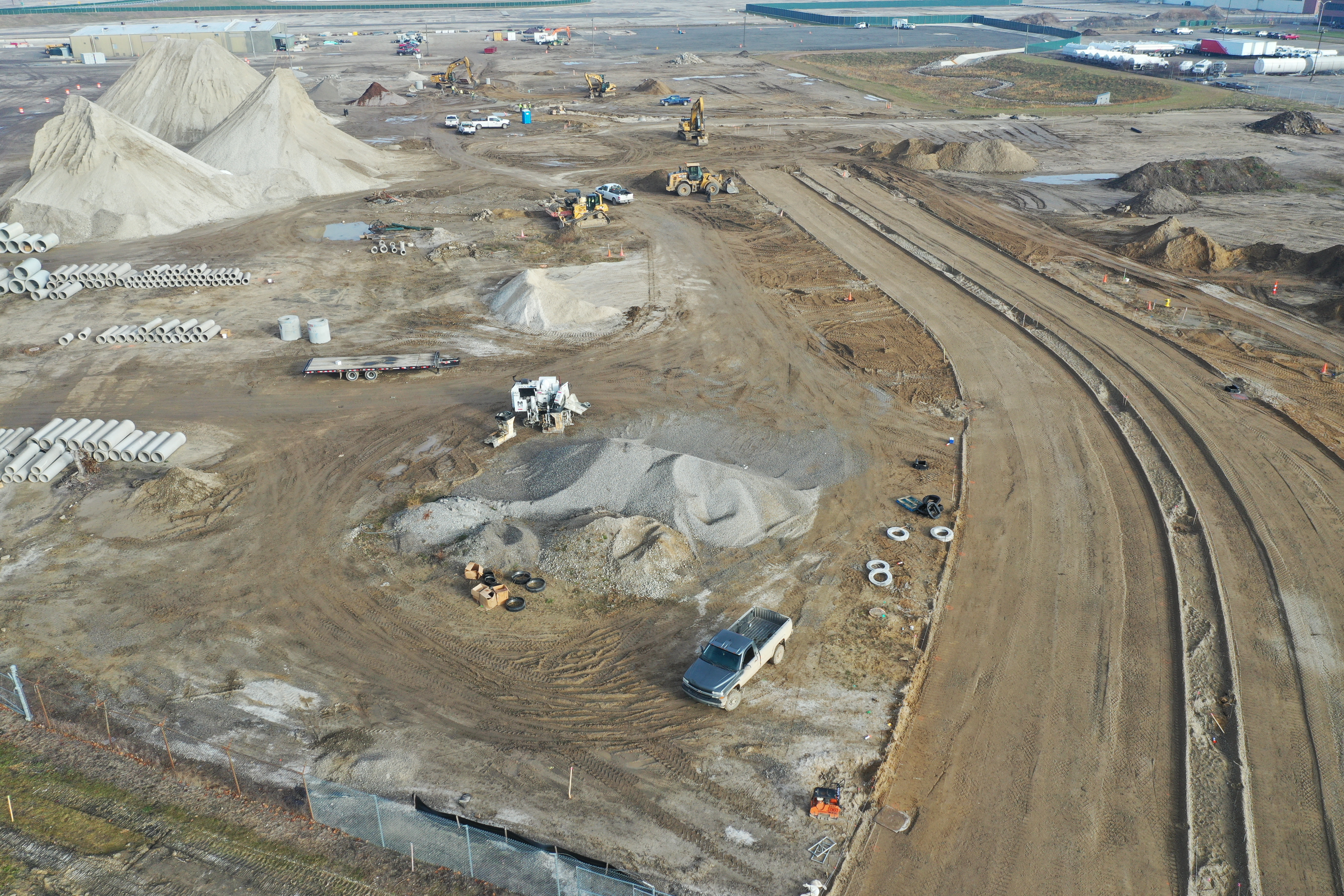 Willow Run construction